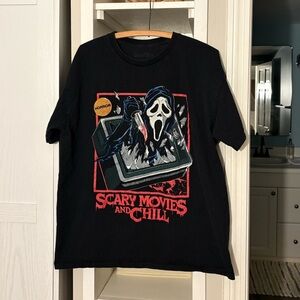 Horror Graphic Black T-Shirt for Men